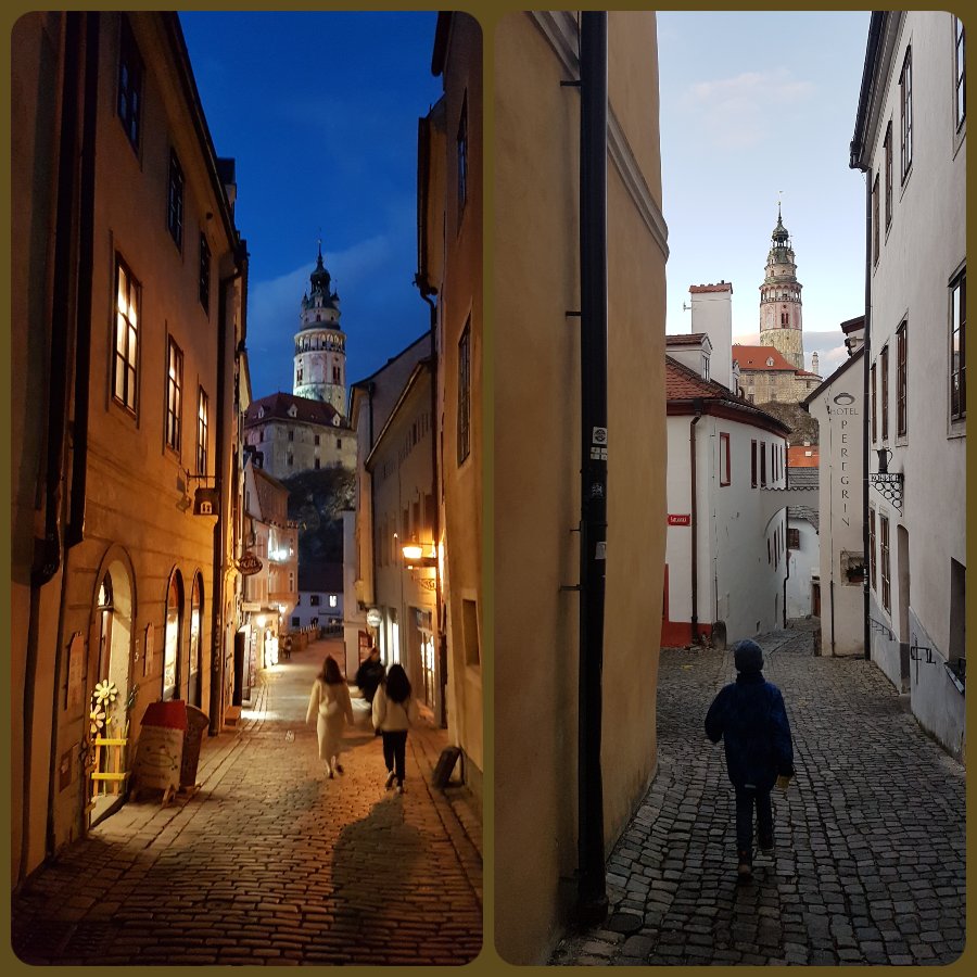 mesto_cesky_krumlov_ den_noc